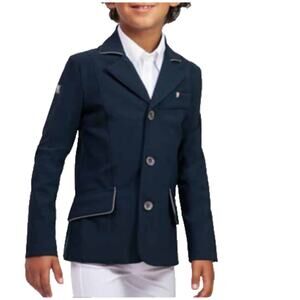For Horses "Christian" boys show jacket light technical Navy Blue Size 16